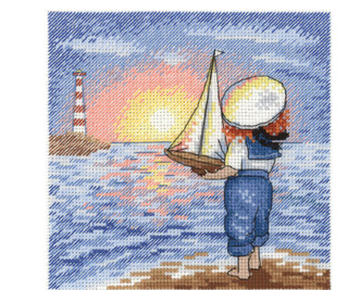 Набор для вышивания крестом М.П.Студия 'Маленький капитан', а...