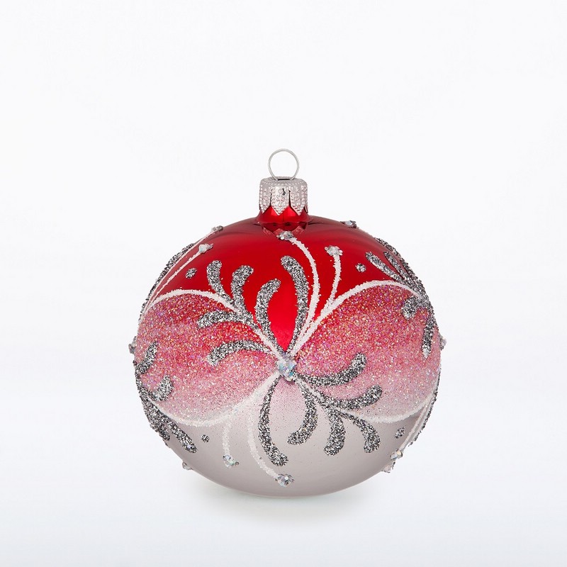 Шар 'Зимнее сияние' стекло, артикул С2107