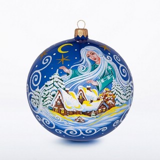 Шар 'Метелица' стекло, 11.5 см, артикул С1902