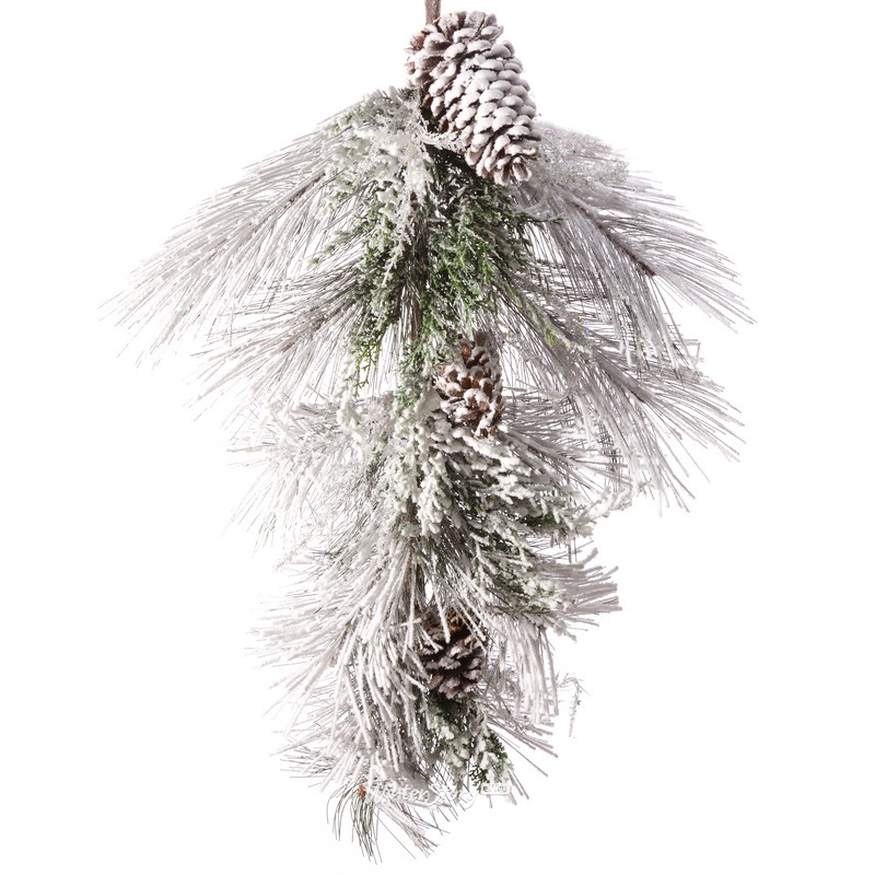 Капля 'Морозные Узоры' 81 см, с шишками, Holiday Classics