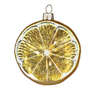 Долька лимона (стекло) 7х1,3х7,6 см, артикул GLT464