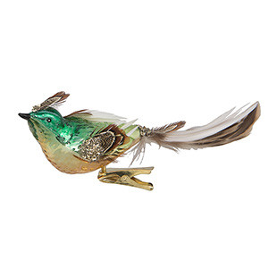 Чибис королевский на клипе (стекло) 20х5х5 см