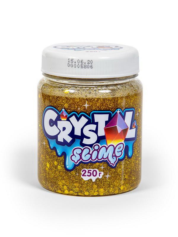 Слайм 'Crystal slime', 250 грамм (золотой) Фабрика игрушек, цвет желтый