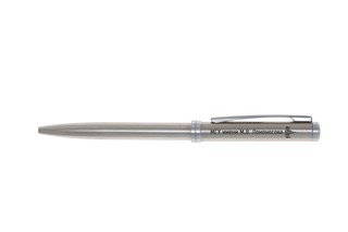 Ручка Senator металлическая с логотипом МГУ имени М.В Ломоносова, цвет серебро