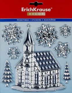 Набор наклеек 'Рождество Кристалл' 18х23 см, артикул 50889