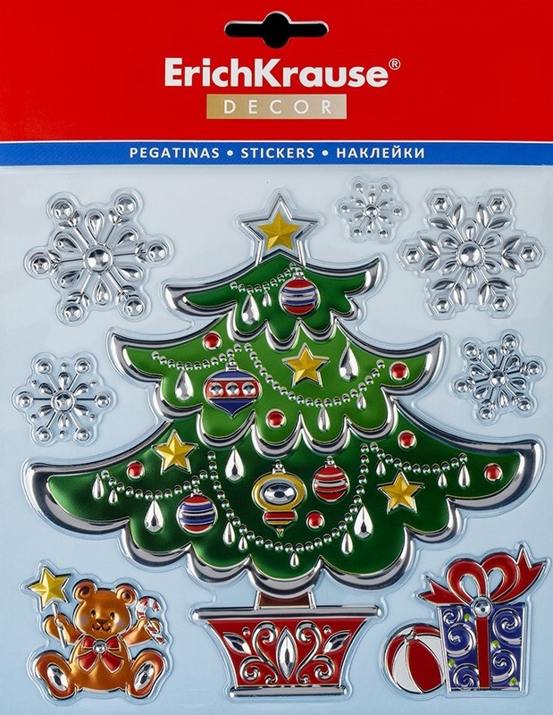 Набор наклеек 'Нарядная елка' 18х23 см, артикул 50886