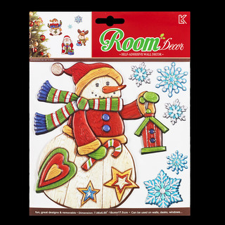 Набор наклеек ErichKrause® Снеговик 18х23см