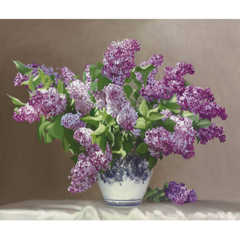 Картина по номерам 'Бузин. Сирень', 40x50 см