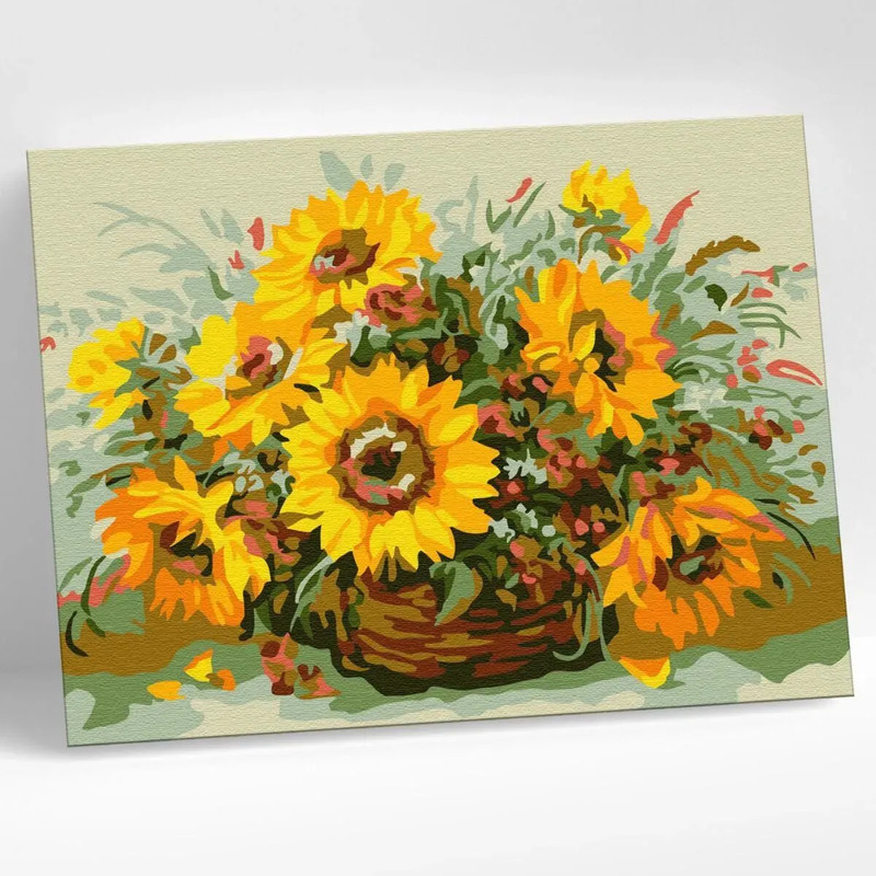 Картина по номерам 'Солнечный букет' 15х20 см, 11 цветов