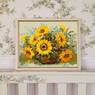 Картина по номерам 'Солнечный букет' 15х20 см, 11 цветов 2