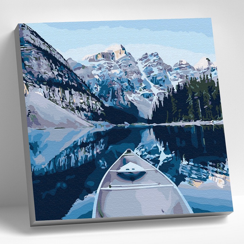 Картина по номерам 'Вдоль скалистых гор' 30х30 см