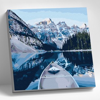 Картина по номерам 'Вдоль скалистых гор' 30х30 см