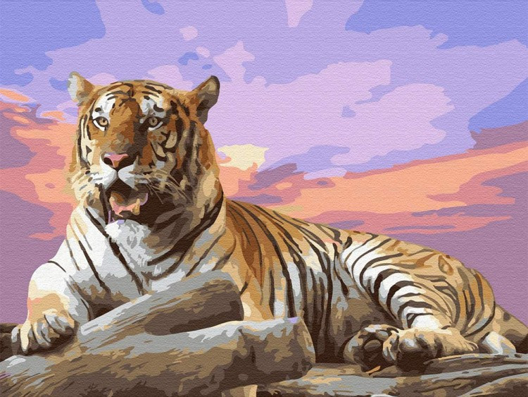 Картина по номерам «На закате», 40х30 см, 19 цветов