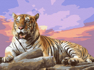 Картина по номерам «На закате», 40х30 см, 19 цветов 1