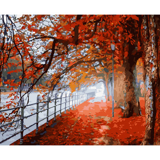 Картина по номерам 'Осенний парк', 40x50 см, 24 цвета Molly, цвет мульти