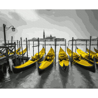 Картина по номерам 'Венеция. Гондолы', 40x50 см, 22 цвета Molly, цвет мульти