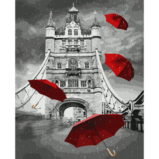 Картина по номерам 'Дождь в Лондоне', 40x50 см, 18 цветов