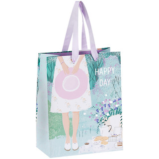 Пакет подарочный 'Spring mood', 18x23x10 см MESHU, цвет голубой