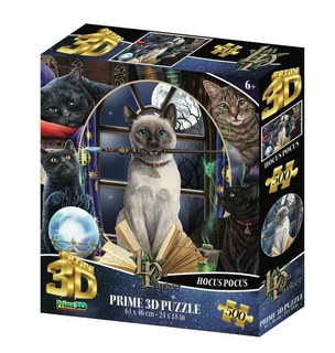 Пазл 3D 'Магия кошек' 500 деталей, Prime 3D 32564-SBM Super Коллаж