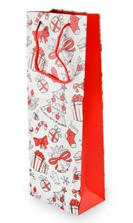 Пакет подарочный 12.5х36 см (красный) - купить пакет по низким ценам с ...