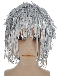 Костюм карнавальный 'Парик из мишуры' серебряный, 75727