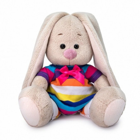 Зайка Ми в полосатом комбинезоне, 15 см