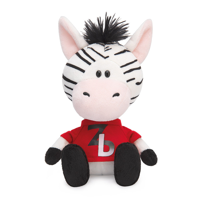 Зебрёнок Зиба в красной футболке, 15 см, коллекция 'Сафарики'