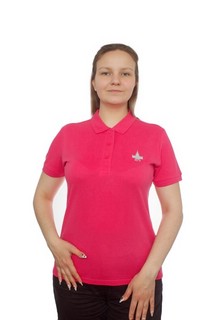 Футболка поло женская с логотипом МГУ имени М.В. Ломоносова