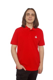 Футболка поло мужская с логотипом МГУ имени М.В. Ломоносова 