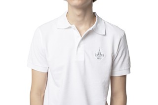 Футболка поло мужская с логотипом МГУ имени М.В. Ломоносова