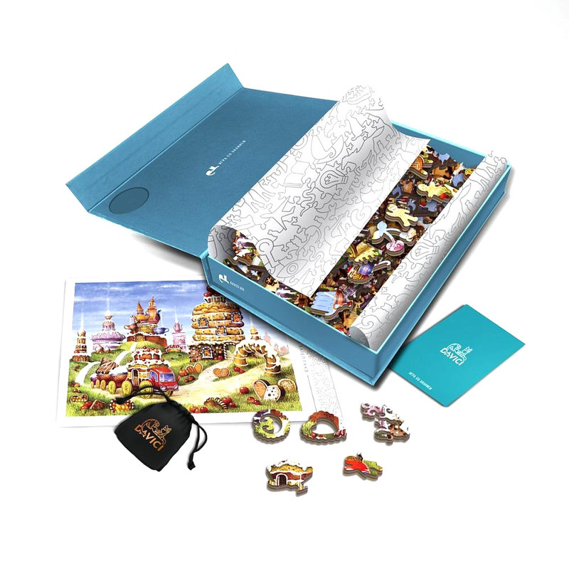 Пазл 'Бисквитные горки' 170 деталей, деревянный