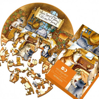 Пазл деревянный 'Счастливые коты', 50 деталей Davici, цвет разноцветный 3