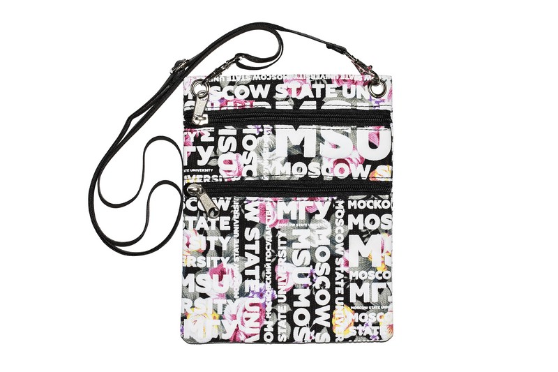 Сумочка для документов МГУ чёрная