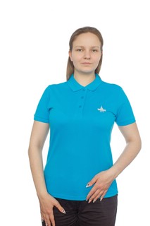 Футболка поло женская с логотипом МГУ имени М.В. Ломоносова