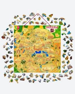 ГеоПазл 'Магнитная карта Москвы' 4