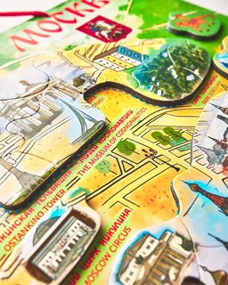 ГеоПазл 'Магнитная карта Москвы'