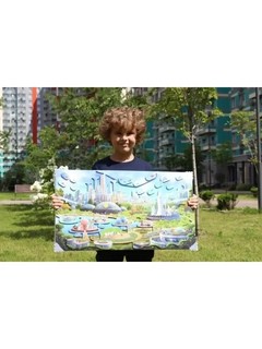 Магнитный пазл 'Город будущего' 11