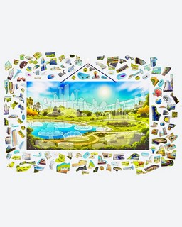 Магнитный пазл 'Город будущего' 2