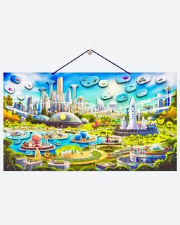 Магнитный пазл 'Город будущего' 6