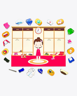 Пазл магнитный 'Одень девочку', ГеоПазл 2