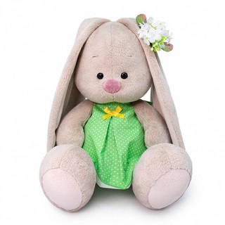 Зайка Ми в платье в горох и с ромашкой, 23 см