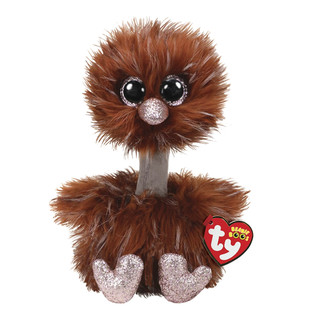 Мягкая игрушка TY Страус Орсон 15 см, цвет коричневый