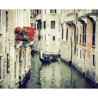 Картина по номерам 'Улочки Венеции' (21 цвет), 40х50 см 