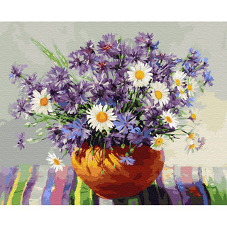 Картина по номерам 'Бузин. Васильки', 40x50 см