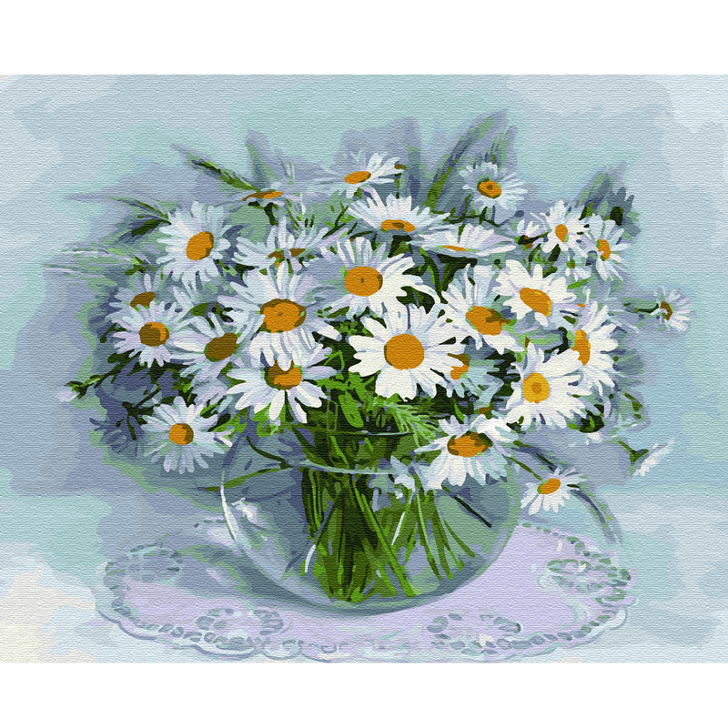 Картина по номерам 'Бузин. Ромашки', 40x50 см