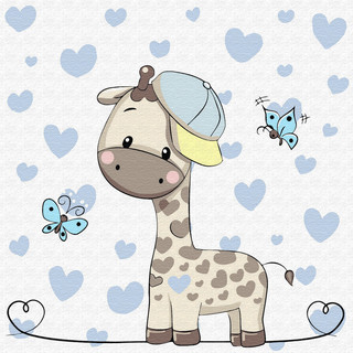 Картина по номерам 'Маленький жираф' (11 цветов) Molly, цвет разноцветный 1