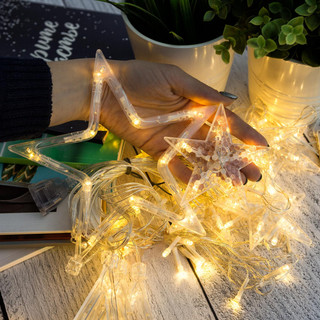 Гирлянда 'Звездопад' 2,5м, (6 больших и 6 маленьких) 220V, артикул  10