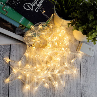 Гирлянда 'Звездопад' 2,5м, (6 больших и 6 маленьких) 220V, артикул  9