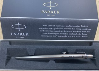 Ручка шариковая Parker серия Jotter с логотипом МГУ имени М.В.Ломоносов, цвет серебро