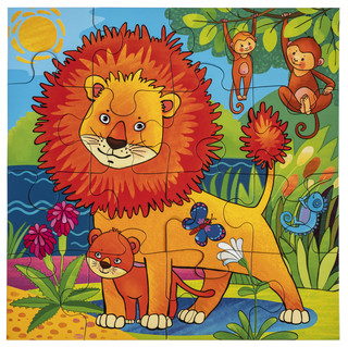 IQ Пазл МАКСИ. Рыжий лев, 16 деталей 3